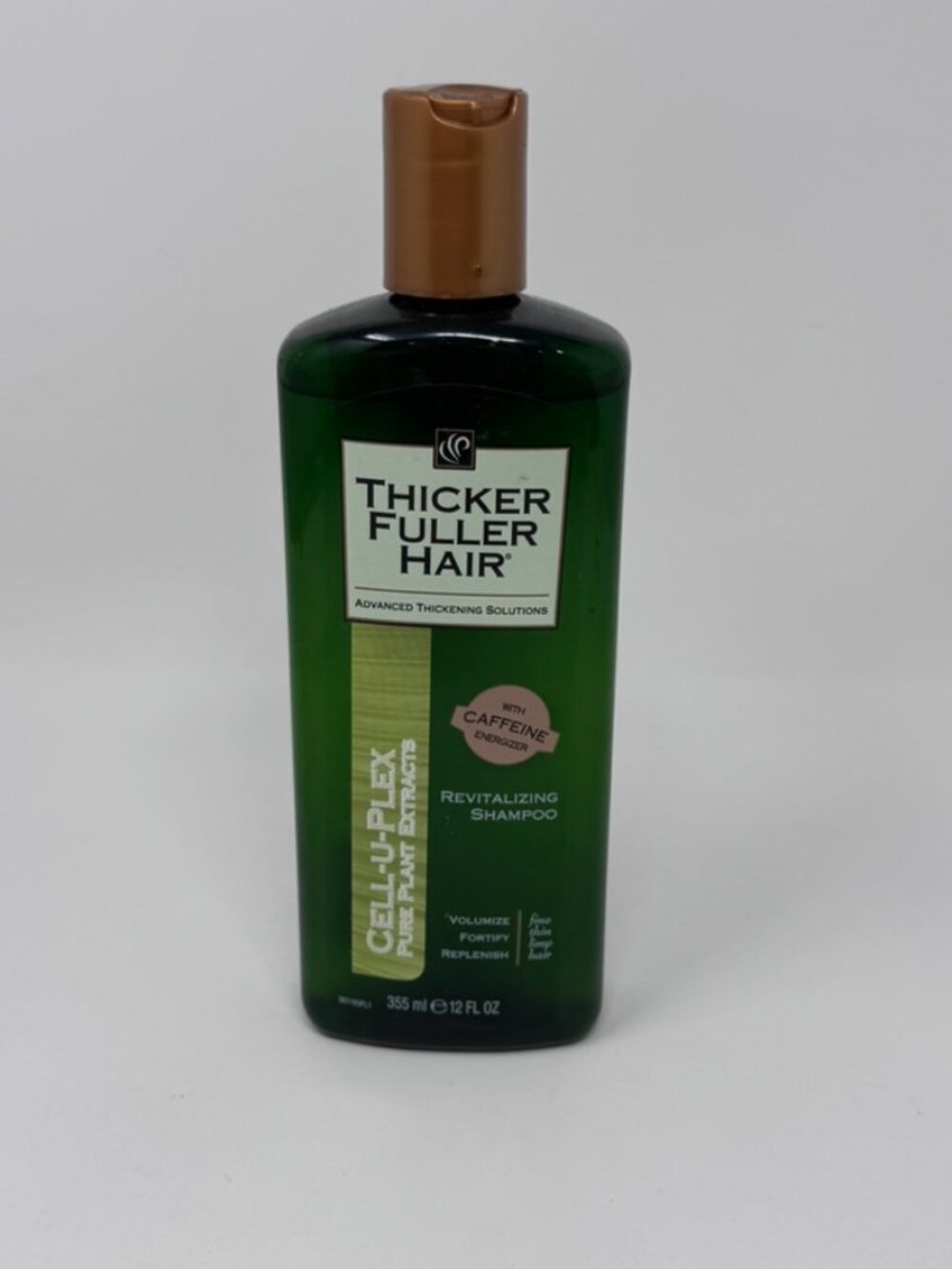 Thicker Fuller Hair Revitalizing Cell-U-Plex with Caffeine Energizer Shampoo NEW